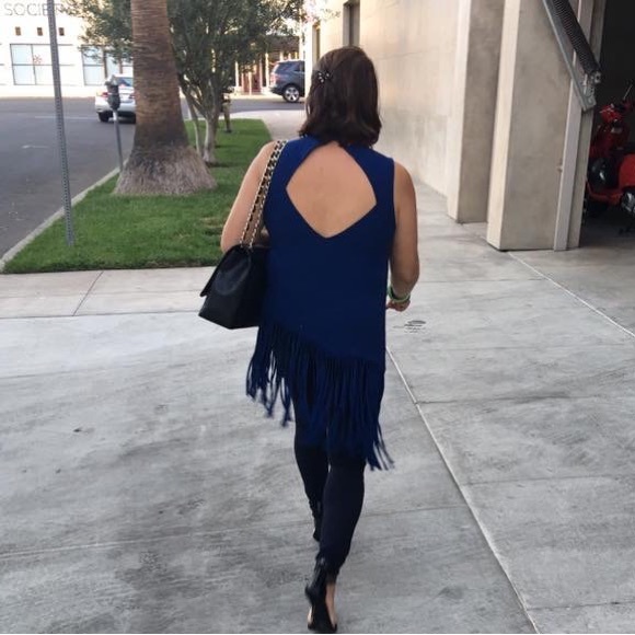 NFC 721 Open Back Fringe Top - Picture 4 of 14